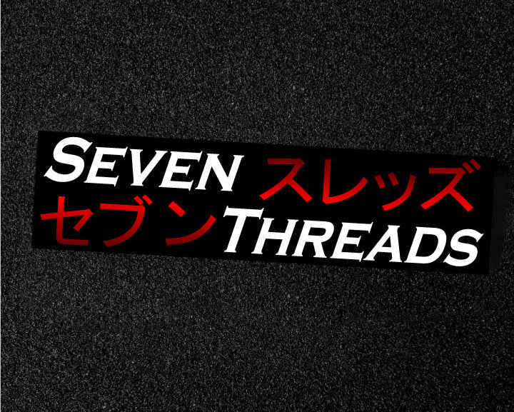 Seven Threads Red Jap Vinyl Sticker