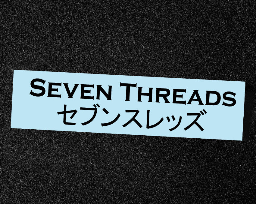 Seven Threads Jap Vinyl Sticker - Black