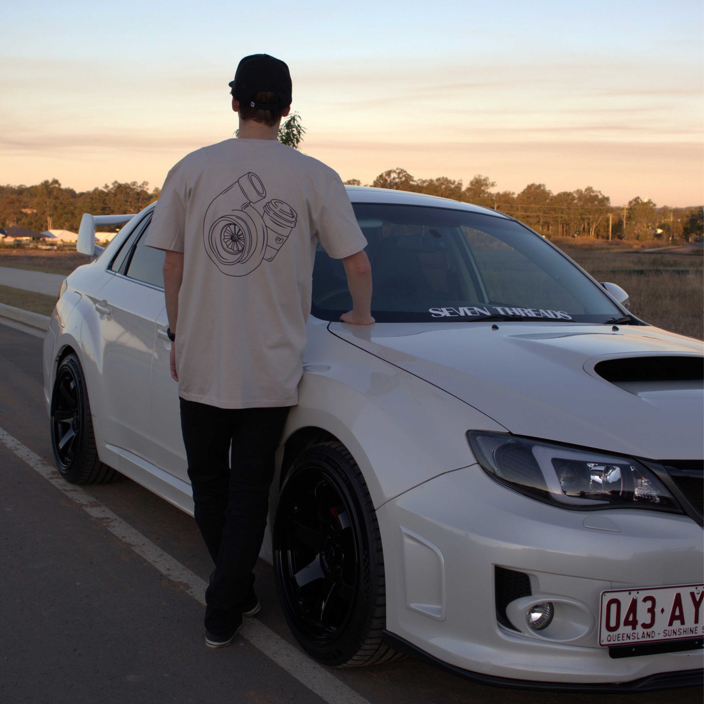 Turbos & Coffee T-Shirt - Bone