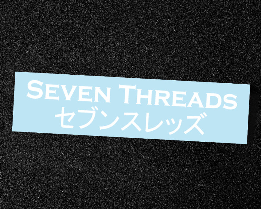 Seven Threads Jap Vinyl Sticker - White