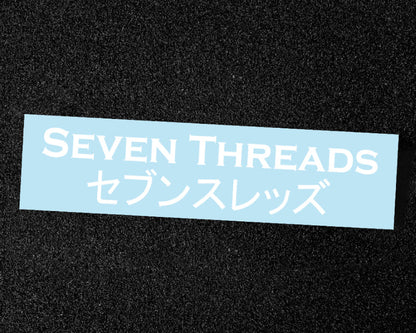 Seven Threads Jap Vinyl Sticker - White