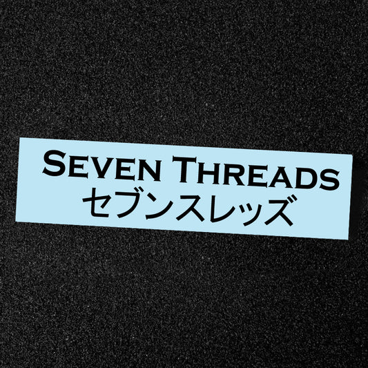 Seven Threads Jap Vinyl Sticker - Black